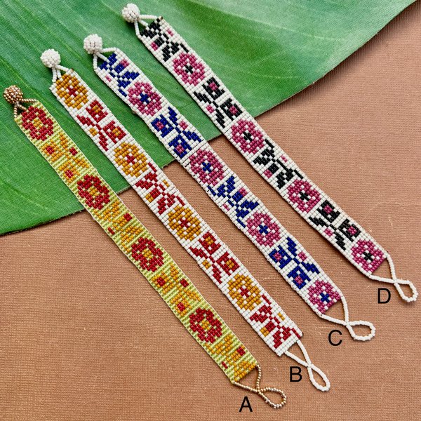 Seed Bead Loom Bracelets - Pattern A