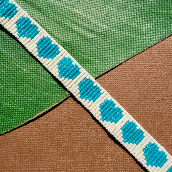 Seed Bead Loom Bracelets - Heart Pattern