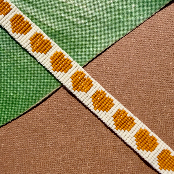 Seed Bead Loom Bracelets - Heart Pattern