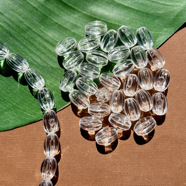 Crystal Melon Beads - 25 Pieces