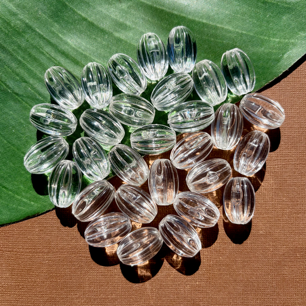 Crystal Melon Beads - 25 Pieces