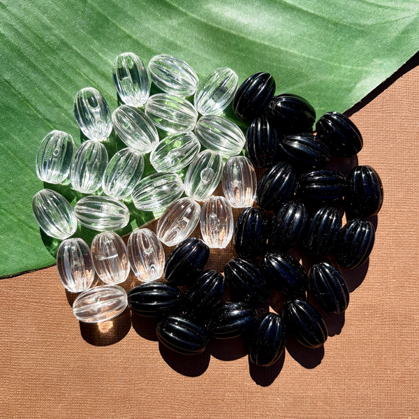 Crystal Melon Beads - 25 Pieces