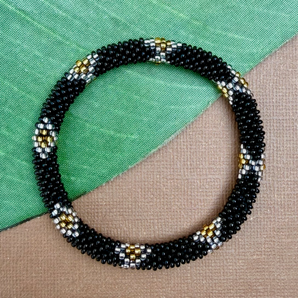 Black - Out of Africa - Beaded Bangles #11