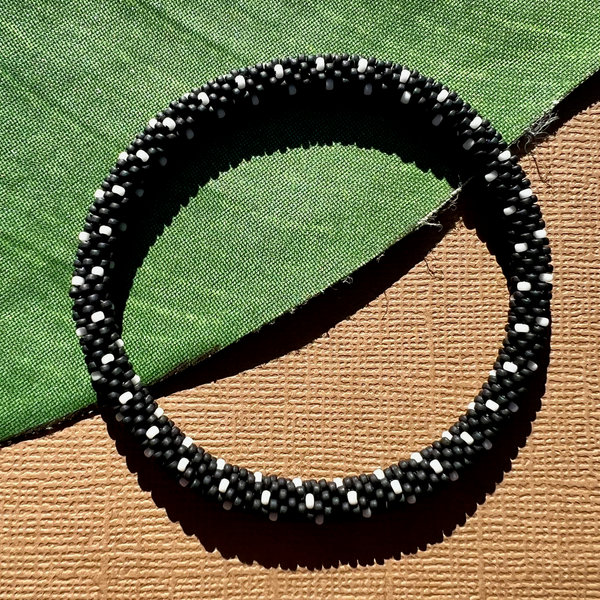 Black - Out of Africa - Beaded Bangles #12