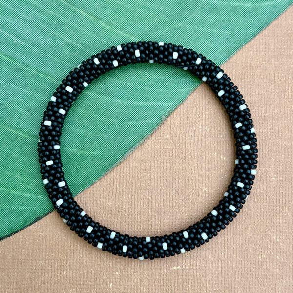 Black - Out of Africa - Beaded Bangles #13