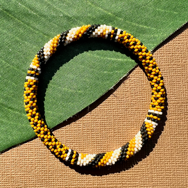 Yellow - Out of Africa - Beaded Bangles #16