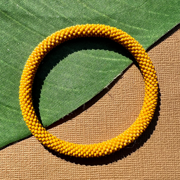 Yellow - Out of Africa - Beaded Bangles #18