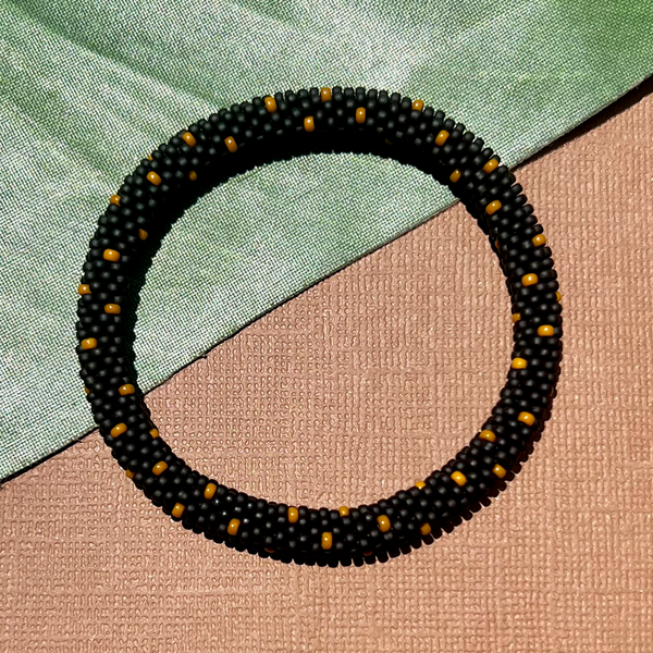 Black - Out of Africa - Beaded Bangles #20