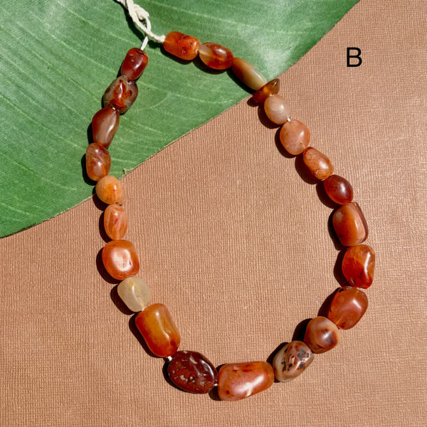 Old Carnelian Nugget Beads