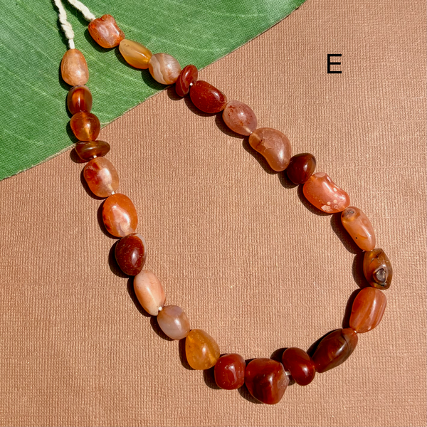 Old Carnelian Nugget Beads