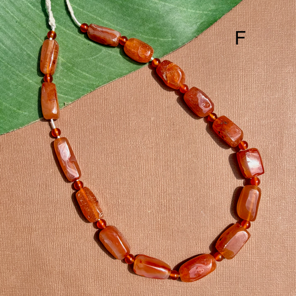 Old Carnelian Nugget Beads