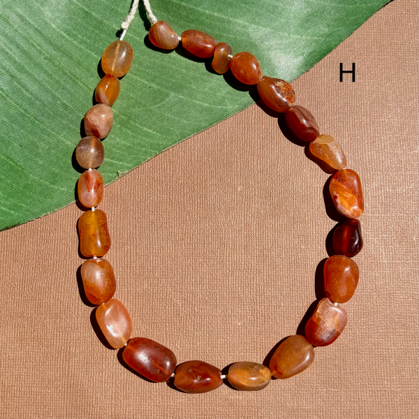 Old Carnelian Nugget Beads