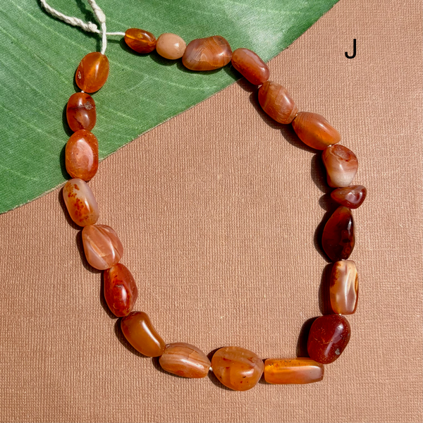 Old Carnelian Nugget Beads