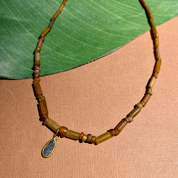 Old Pakistani Glass Bead Necklace