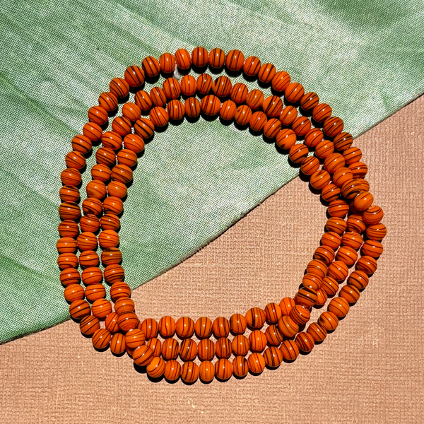 Orange Glass Rounds 5mm - 150 Pieces