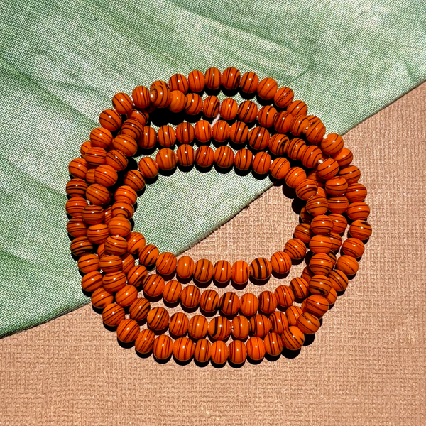 Orange Glass Rounds 5mm - 150 Pieces