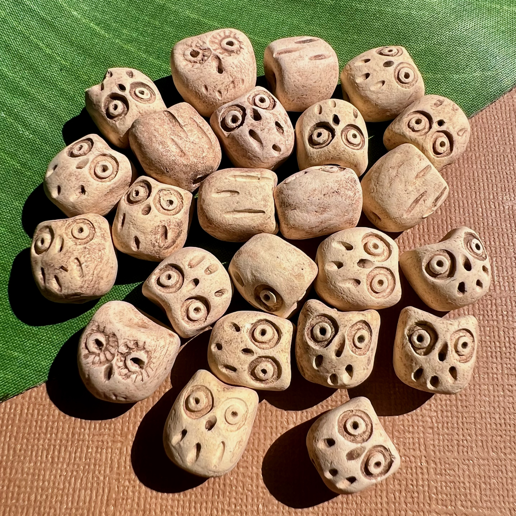 Ceramic Owls - 24 Pieces