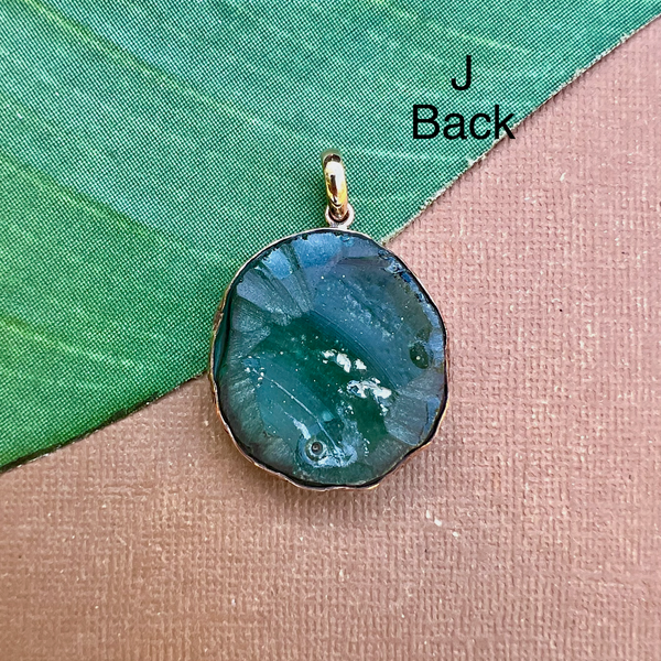 Roman Glass Extra Large Round Pendants - 1 Piece