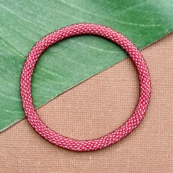 Pink Beaded Bangles #26