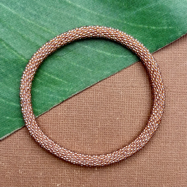 Pink Beaded Bangles #27