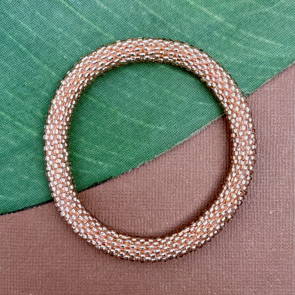 Pink Beaded Bangles #26