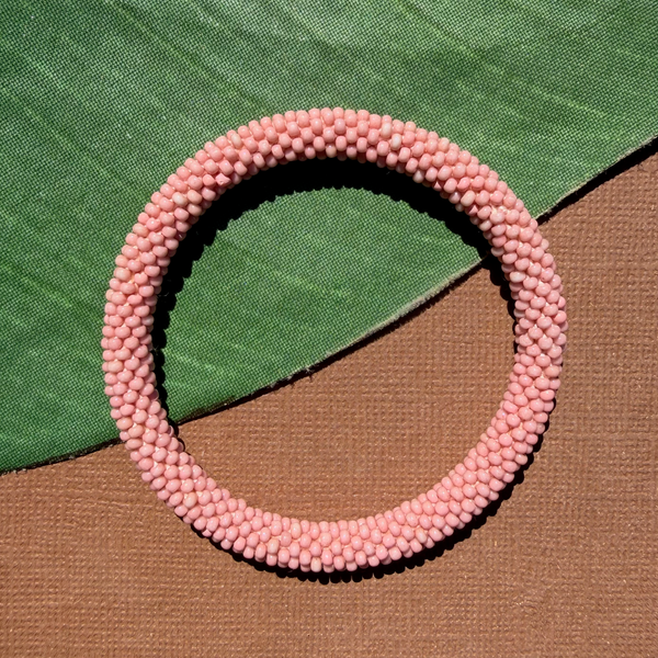 Pink Beaded Bangles #27