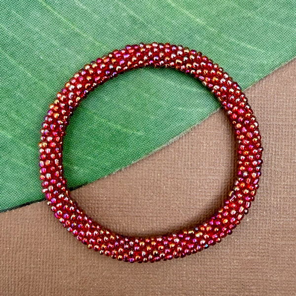 Pink Beaded Bangles #29