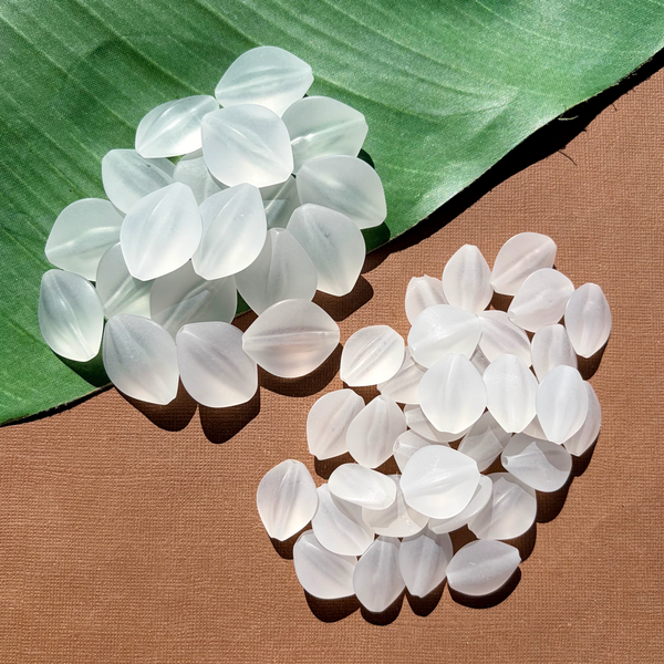 Crystal Matte Oval Puff Beads - 30 Pieces