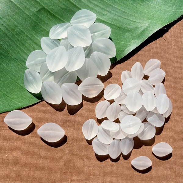 Crystal Matte Oval Puff Beads - 30 Pieces