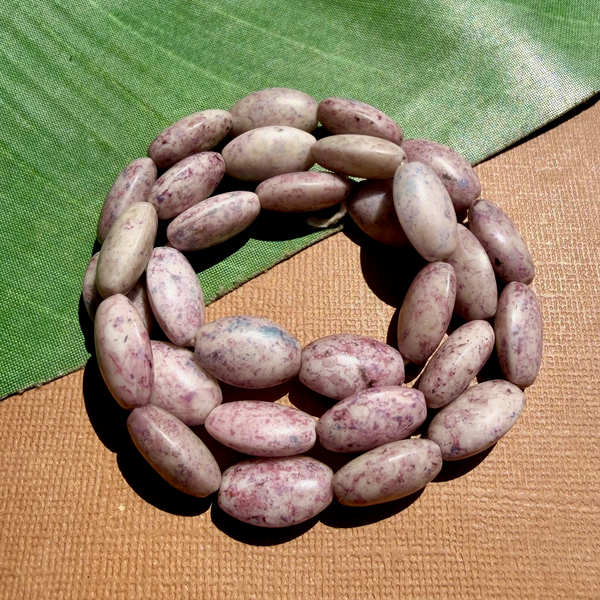 Picasso Purple Gray Oval Puff - 30 Pieces