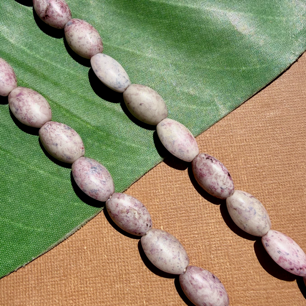 Picasso Purple Gray Oval Puff - 30 Pieces