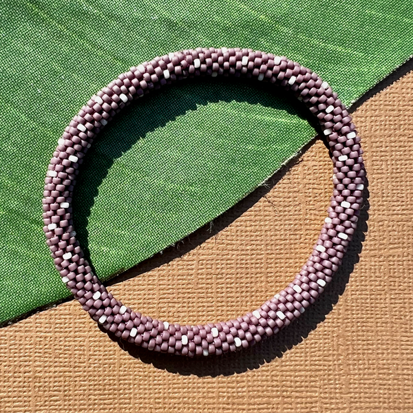 Purple Beaded Bangles #11