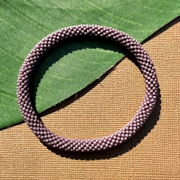 Purple Beaded Bangles #12