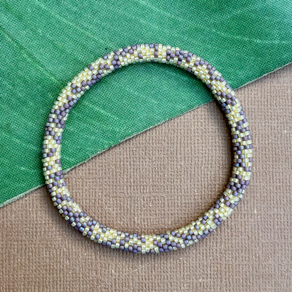 Purple Beaded Bangles #2