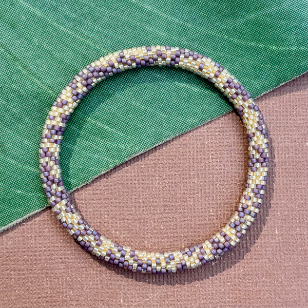 Purple Beaded Bangles #2