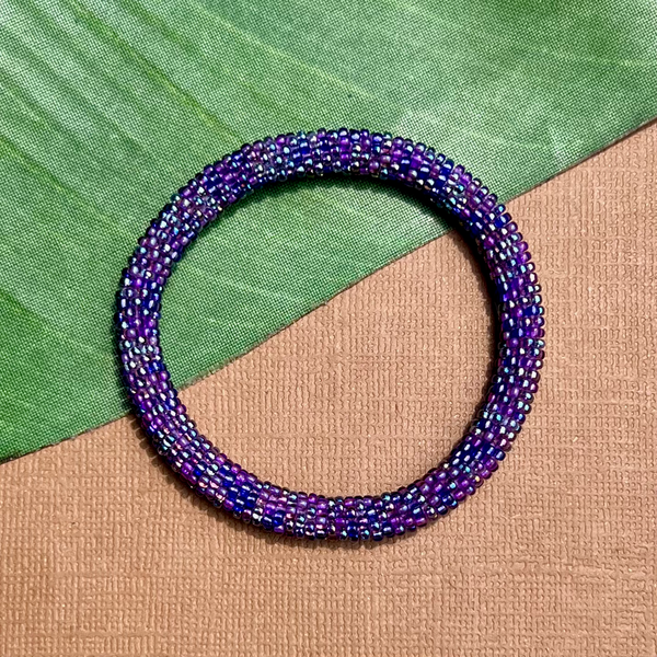 Purple Beaded Bangles #3