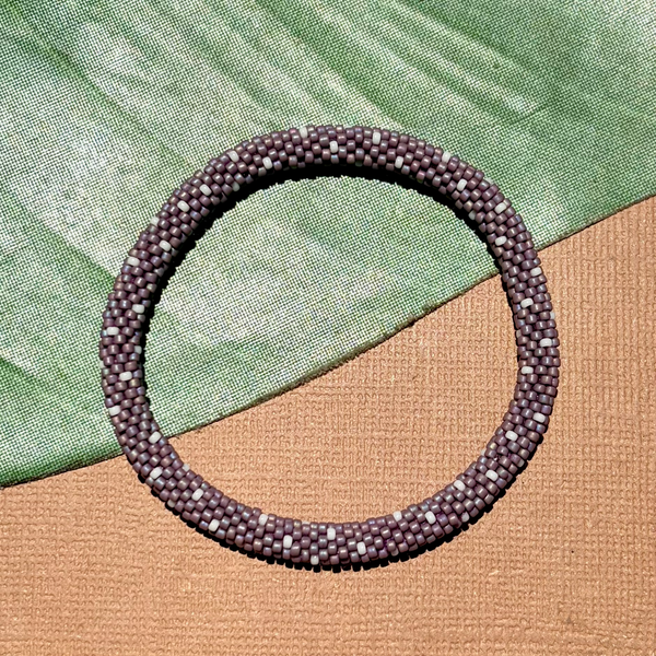 Purple Beaded Bangles #11