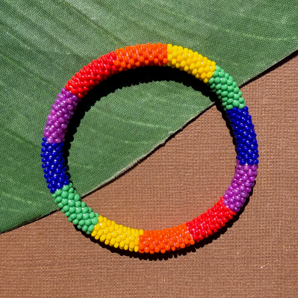 Red Beaded Bangles #5