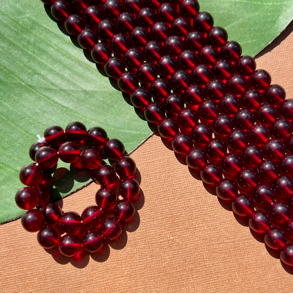 Bead R10 Red 10mm Round - 25 Pieces – Bead Goes On