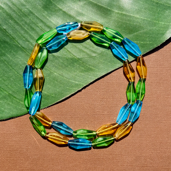 Czech Rhombus Beads - 30 Pieces