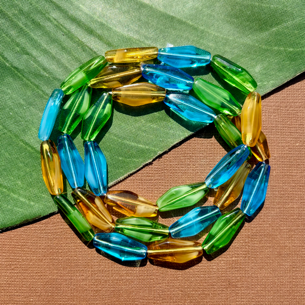 Czech Rhombus Beads - 30 Pieces