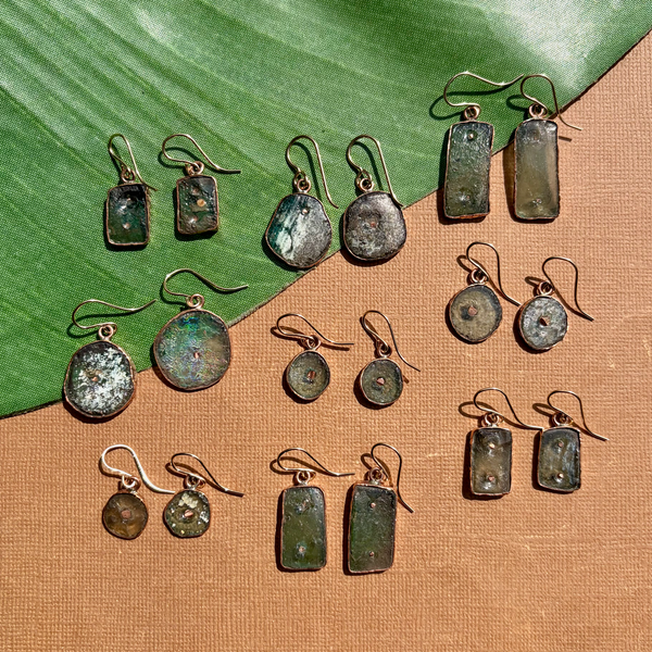 Roman Glass Earrings