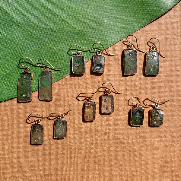 Roman Glass Earrings