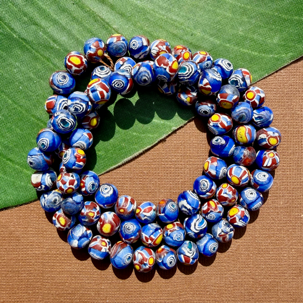 Java Glass Colorful Round Beads