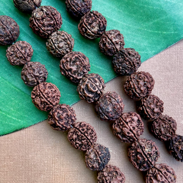 Rudraksha 18 to 20mm Beads - 108 Pieces