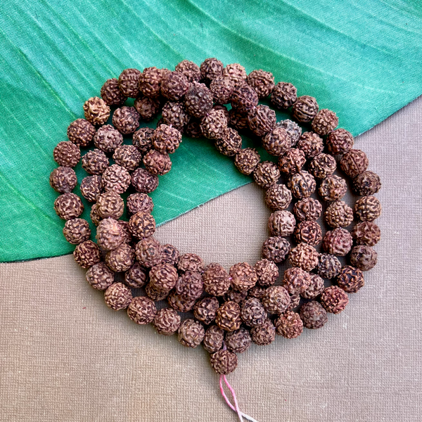 Rudraksha 10mm Beads - 108 Pieces
