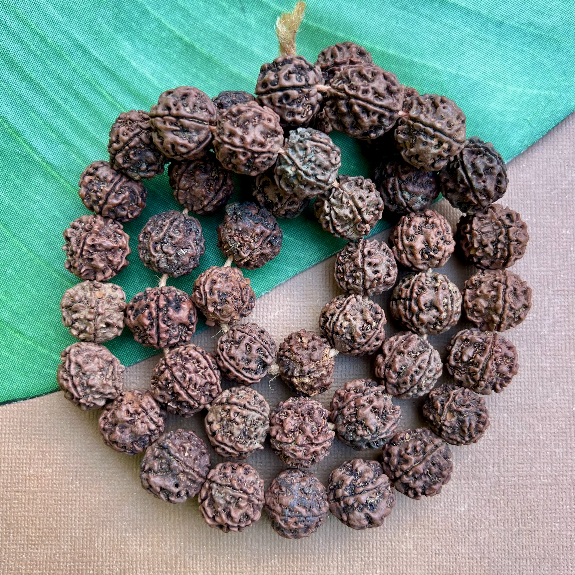 Rudraksha 18 to 20mm Beads - 108 Pieces