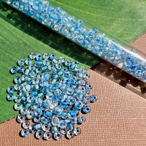 Light Blue Size 6 Seed Beads - 30 Grams