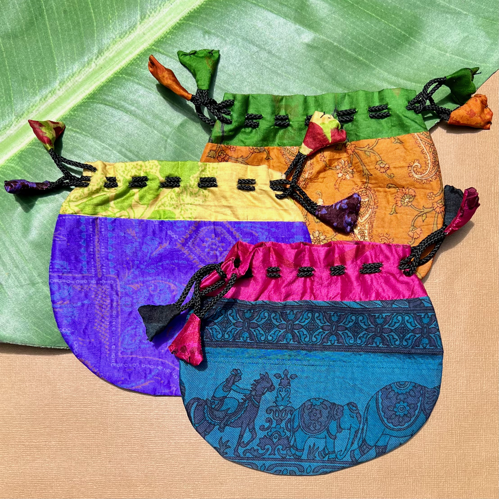 Sari Fabric Bags