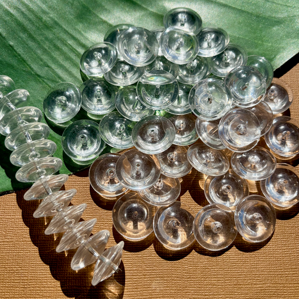 Crystal Large Saucer Beads - 25 Pieces